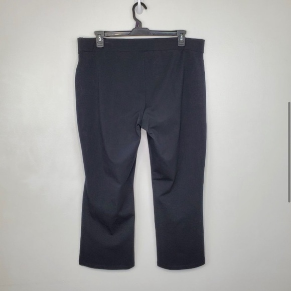 Susan Graver Weekend Black Premium Stretch Mini Bootcut Ankle Pants, XL - Picture 4 of 11